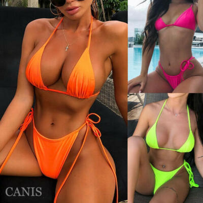

UK Womens Padded Push-up Bikini Bra Set Swimsuit Bathing Suit Swimwear Beachwear