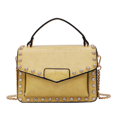 

Ins small bag female chic wild 2019 new wave Korean version of the slung shoulder fashion chain lace small round bag