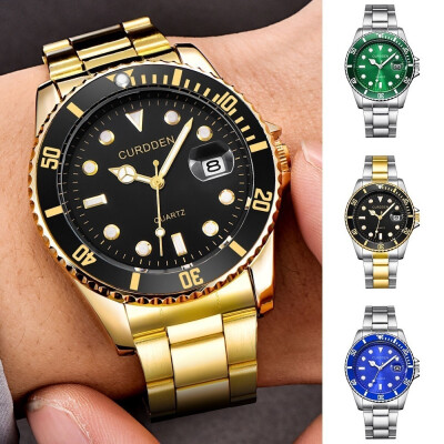 

Sport Quartz Wrist Watch Analog Gonewa MenS Fashion Military Stainless Steel Date Waterproof