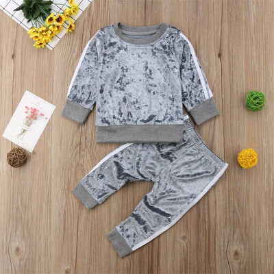 

2PCS Toddler Kids Baby Girls Clothes Sweatshirt Tops Pants Tracksuit Outfit Sets