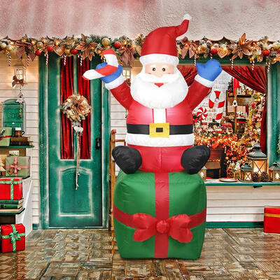 

Inflatable Santa Claus Outdoors Christmas Decor Yard Arch Ornament EU Plug