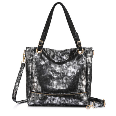 

REALER large bucket bags womens shoulder bag animal prints artificial leather handbag female messenger bag ladies tote zipper
