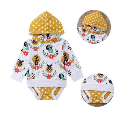 

Cotton Newborn Infant Kids Baby Girl Boy Romper Bodysuit Jumpsuit Clothes Outfit