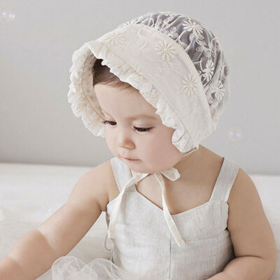 

Newborn Infant Toddler Baby Girl Kids Lace Bucket Hat Cap Beanie Bonnet Hair Hat
