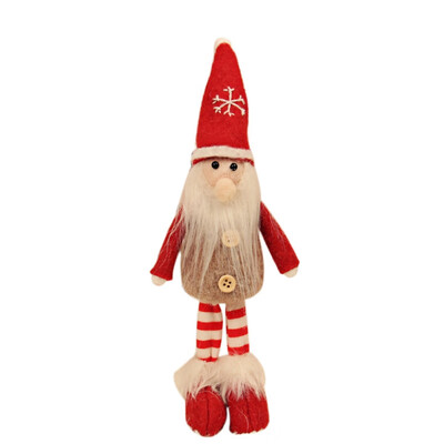 

Christmas Handmade Felt Elk Santa Claus Doll Christmas Decoration For Home with Santa Xmas Kid Toys Gift Ornament New Year Gift