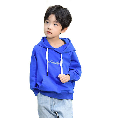 

GONGXICHEN 2019 autumn new boy hooded pullover sweater sweater sports 14963