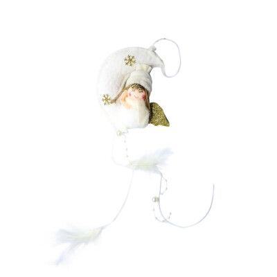 

Gobestart Christmas Ornament Moon Girl Angel Doll Hanging Christmas Tree Ornaments