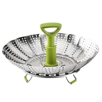 

Folding Steamer Stainless Steel Food Fruit Vegetable Basket Kitchen Tools