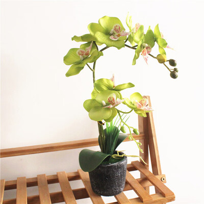

Simulated Artificial Bonsai Butterfly Orchid Flower Plant Home Garden Decor Top
