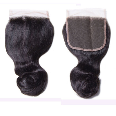 

UNice Malaysian Human Hair Lace Closure 4x4 Loose Wave Free part 10"-20"