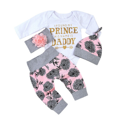 

Toddler Baby Girls RomperPantsHatHeadband Jumpsuit Bodysuit Clothes Outfit