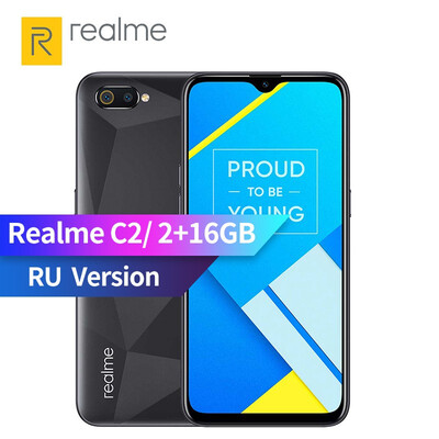 

RU Version OPPO realme C2 2GB RAM 16GB ROM 155 HD Dewdrop Full Screen 13 2MP AI Dual Rear Camera Smartphone