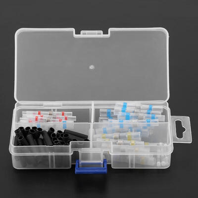 

Greensen 102pcs Insulated Waterproof Heat Shrink Solder Seal Sleeves Wire Butt Terminals Connector Set