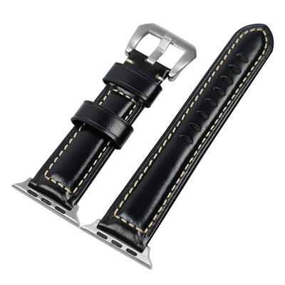 

Leather Adjustable Watch Band Bracelet Wrist Strap for iWatch Series 4 44mm