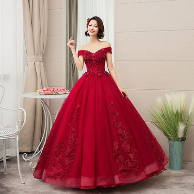 

2019 Vintage Quinceanera Dresses 4colors Lace Embroidery Luxury Party Prom Evening Dress