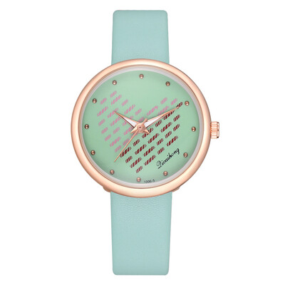 

College Style Fashion Belt Quartz Strap Love Trendy Mirror Student Couple Watch