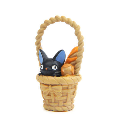 

Cartoon Cat Basket Ornaments Dolls DIY Kids Bedroom Resin Landscape Crafts