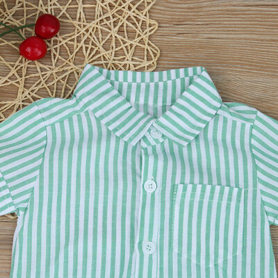 

Newborn Toddler Kids Baby Boy Girl Stripe Romper Jumpsuit Sunsuit Clothes Set