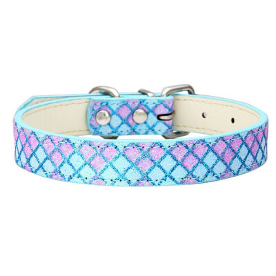 

Dog Collars Bling Plaids Pet Dog Collar With With Leash Ring Puppy Cat Collars For Teddy French Bulldog Pet Accessories