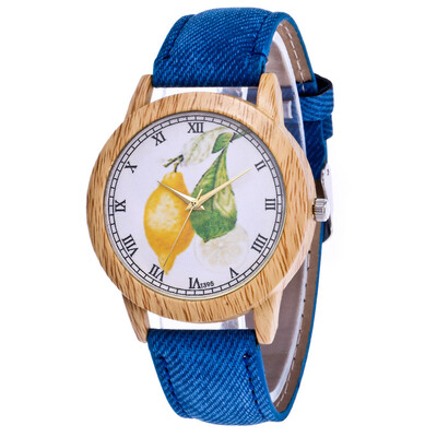 

RM Womens Fashion Casual Leather Strap Analog Quartz Round Watch