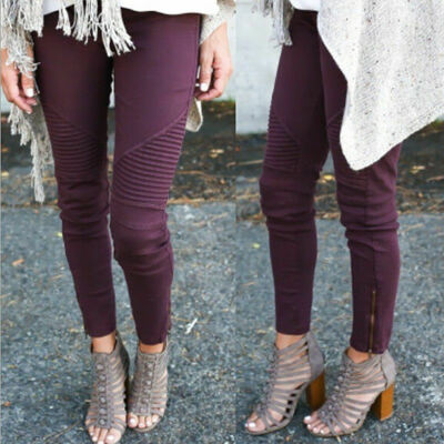 

SUNSIOM Women High Waist Stretch Pencil Pants Slim Skinny Ripped Jeans Trousers Jeggings