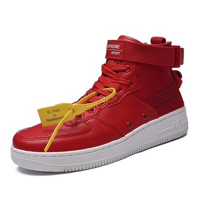 

Street dance high shoes mens tide boots 2019 new Korean version of the personality wild hip-hop shoes trend high state sports shoes