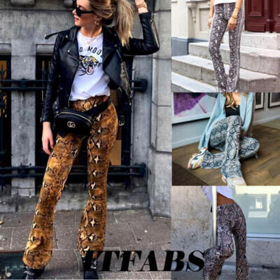 

Sexy Women Stretch Flare Wide Leg Yoga Pants Boho Palazzo Bell Bottom Trouser US