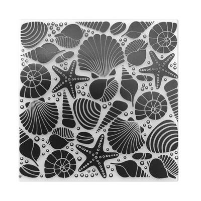 

Conch Shell Print DIY Scrapbook Plastic Embossing Template Folder Stencil