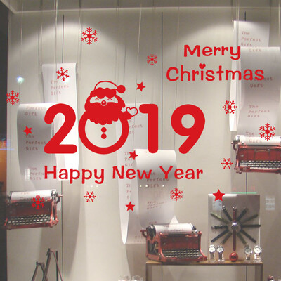 

〖Follure〗Wall Window Stickers Santa Claus Snowman Snowflake Christmas Xmas Vinyl Decals