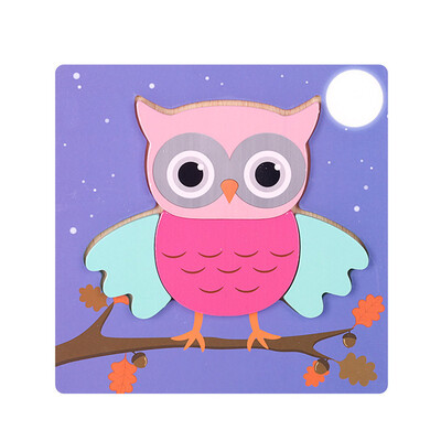 

Gotoamei Development Baby Toys 3D Wooden Puzzle Cartoon Learning Educational Kids Toy