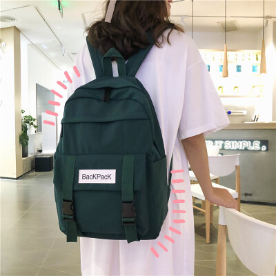 

Fashion bag female ins wind Korean ulzzang high school students backpack tide high capacity junior high school backpack