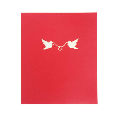 

3D Pop Up Cards Love Ring Gift Box Greeting Card Valentine Day Gifts