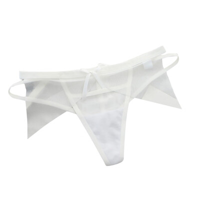 

Toponeto Women Sexy G-string Thongs Panties Mesh Hollow Bow Briefs Lingerie Underwear