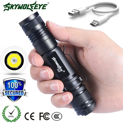 

Saidsome ZOOM Tactical 20000LM XML-T6 LED Flashlight 18650 USB Rechargeable Torch Outdoor flashlight lamp