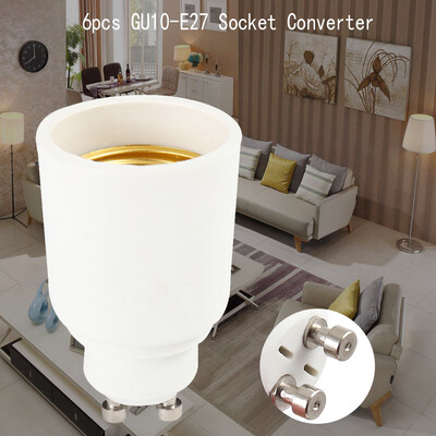 

ENUOTEK E14- E27 E14 Light Bulb Lamp Holder Socket Extension Converter Adapter to E27 6 Pack