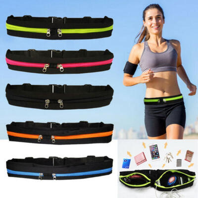 

Waterproof Sport Runner Waist Bum Bag Running Jogging Belt Pouch Zip Fanny Pack