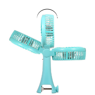 

Portable USB Rechargeable Handheld Fan Desktop Clip Cooling Fan with Adjustable Wind Speed for Baby Stroller Home Office Purple