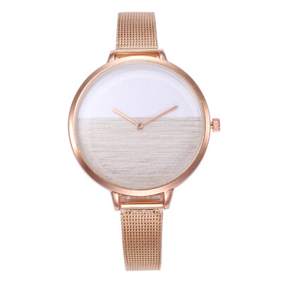 

New ladies simple casual yin&yang mesh belt watch