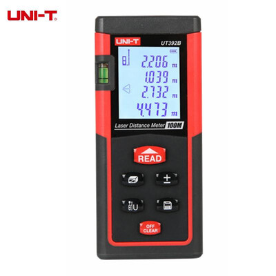 

UNI-T UT392B 100M Laser Distance Meter Handheld Digital Range Finder Auto calibration Area & Volume Calculation Tool