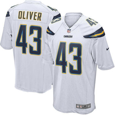 

Youth Football Jersey Los Angeles Chargers Branden Oliver White Game Jersey