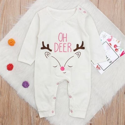 

Christmas Newborn Baby Boy Girl Romper Bodysuit Jumpsuit Xmas Outfit Clothes Set