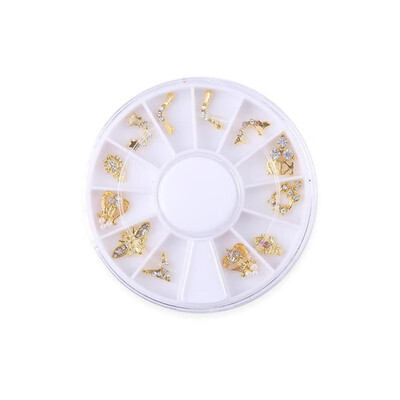 

1 Bag Nail Art Glitter Stickers Alloy Diamond Hollow Out Nail Decoration