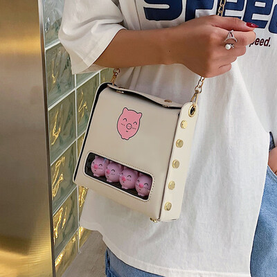 

Summer Messenger Bag Wild Chain Bag Female Bag 2019 New Fashion Shoulder Bag Small Fresh Ins Transparent Bag