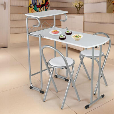 

Greensen Fashion Folding Couple 1 Table with 2 Chairs Set Dining Room Furniture Dining Room Furniture Dining Table