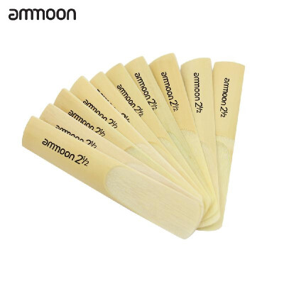 

ammoon 10pcs 25 2-12 for bB Tenor Saxophone Sax Bamboo Reeds Accessory Part