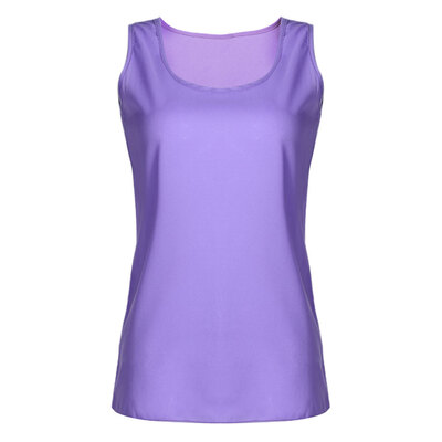 

Women Candy Color Upperwear Sling Render Sleeveless Chiffon Vest