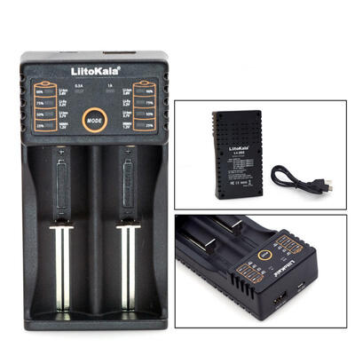 

Liitokala Lii-202 USB Dual Slot Li-ion Ni-MHCd Battery Charger For 18650 18490 18350 14500 10440