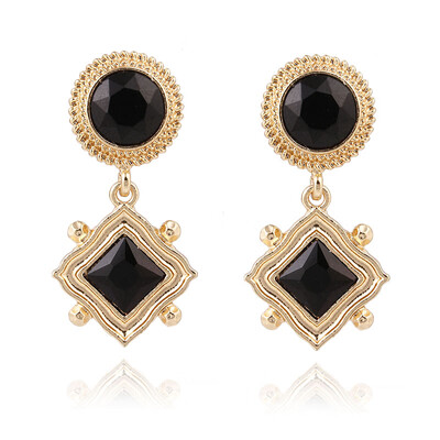 

E0199 Hot Sale Colorful Flower Big Crystal Earring Statement Earring For Women Top Quality Wholesale Drop Shipping Free Shipping