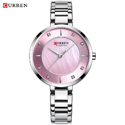 

CURREN 9051 Woman Quartz Watch Chronograph Fashion Casual Stainless Steel Band Female Wristwatch