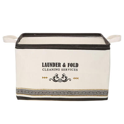 

Folding Canvas Square Laundry Basket Toys Clothes Storage Organizer Bucket